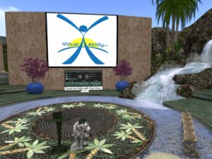 The Sojourner Auditorium from inside Second Life.