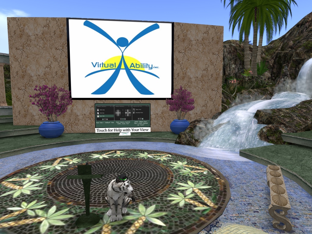 The Sojourner Auditorium from inside Second Life.